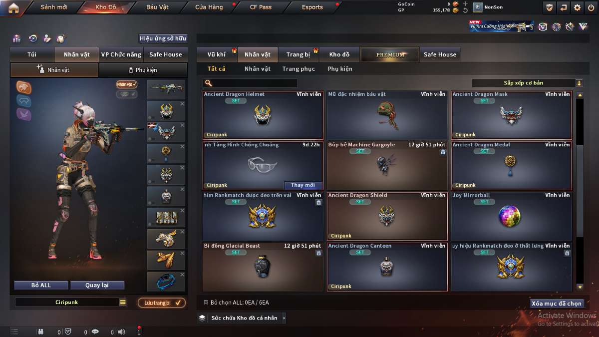 shop acc cf uy tin gia re